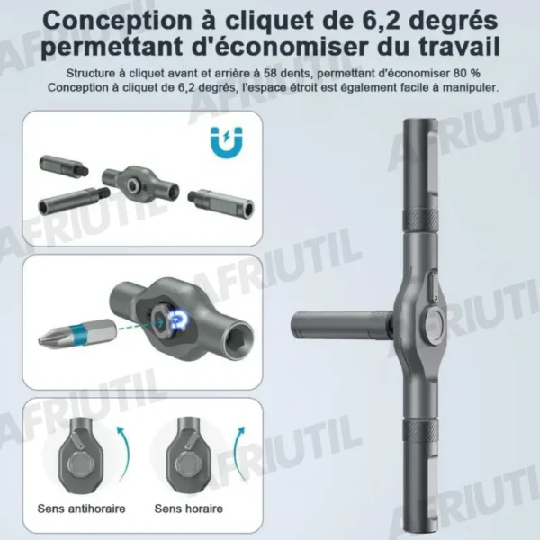 Jeu de Tournevis à Cliquet 24-en-1 - Précision & Polyvalence – Image 7