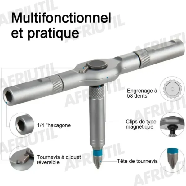 Jeu de Tournevis à Cliquet 24-en-1 - Précision & Polyvalence – Image 9